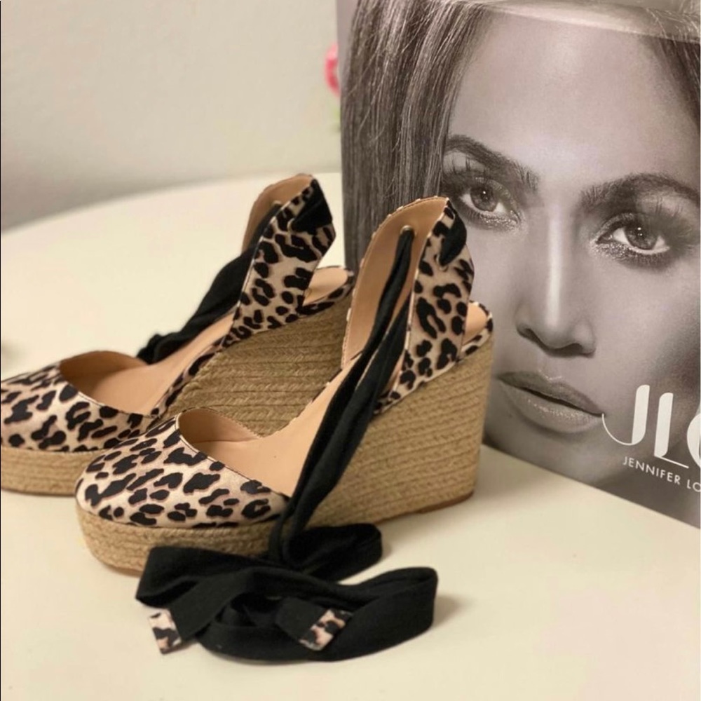 Jlo Leopard Wedges